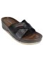 PC-7010 Women's Cross-Strapped Anatomic Wedge Sole Slippers