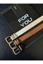 3-Piece Buckle Bridge Women's Belt, Trouser Belt, Coat Belt, Dress Belt, Shirt Belt - 4