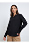 Women Black Textured Knit Long Sleeve T-Shirt - 3