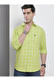 The Indian Garage Co Regular Fit Green Checked Shirt