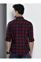 The Indian Garage Co Slim Fit Maroon Checked Shirt - 3