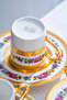 Isadora 24K Gold Detailed Porcelain Coffee Cup Set for 6 People - 100 ml - 7
