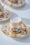 Zale 24K Gold Detailed 6-Person Porcelain Coffee Cup Set - 100 ml - 5