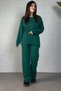 New Season Casual Chic Waist-Tied Women's Blouse and Pants Set - 2