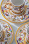 Zale 24K Gold Detailed 6-Person Porcelain Coffee Cup Set - 100 ml - 3