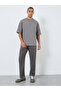 Men Grey Embroidered Oversized T-Shirt - 2