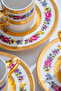 Isadora 24K Gold Detailed Porcelain Coffee Cup Set for 6 People - 100 ml - 5