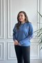 Sweatshirt with Embroidery on the Front and Sleeves - 7