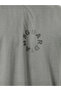 Men Grey Oversized Slogan Print T-Shirt - 4