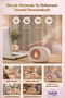 Led Flame Effect Desktop Air Humidifier 400 Ml, with Night Light, USB - 3