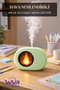 Led Flame Effect Desktop Air Humidifier 400 Ml, with Night Light, USB