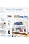 Multi-Layer Foldable Storage Rack with Wheels, Metal Storage Rack for Garage Kitchen Pantry Closet L - 2