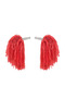 1 pair (2 pieces) red color 23 april show pompon - 2