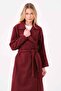 Kaşe Coat Unlined Red Violet Colored Kaşe - 5