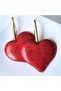 Chelles Natural Turquoise Stone Heart Earrings