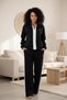 Women's Half Zipper Long Sleeve Striped Detail Tracksuit Set C5T2N07