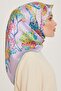 وشاح من الحرير الخالص بنقشة الزهور 9209D 51 - 2
