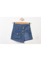 Girl's Denim Shorts Skirt