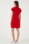 Regular Fit Polo Neck Mini Dress Dress 5866153 - 7