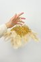 Gold Vip Deluxe Bridal Veil, Luxurious Applique with Beaded Pearl Sequin Detail, Henna Wedding Circumcision Engagement Halay - 2