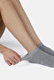 Bamboo Women's Booties Plain Gray Melange Socks Stitch-Free Premium 3-Piece Pack - 7