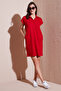 Regular Fit Polo Neck Mini Dress Dress 5866153