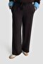 Elastic Waistband Palazzo Pants 25Kd4039 Black - 3