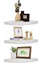3-Tier Corner Shelf Floating Wall Mount