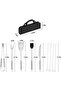 9 Pcs BBQ Grill Tool Set Stainless Steel Barbecue Accessories Kits with Carry Bag - 3