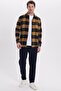 Men's Regular Fit Comfortable Cut Winter Plaid Lumberjack Shirt - 4
