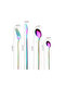 Rainbow Color Premium Stainless Steel 4 Piece Cutlery Set – Tableware Set for 1 Person - 2
