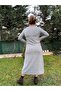 Yumoş Fabric One-Piece Cardigan Dress - 4
