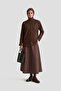 سترة منقوشة محبوكة 25KD7004 بني