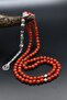 Natural Agate Stone 99 Prayer Beads with Metal Tassel 6mm Sphere Cut 902499 - 2
