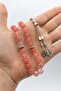 Natural Pink Quartz Stone 33 Beads Prayer Beads with Metal Tassel 10mm Sphere Cut 902512 - 4