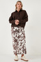 Cotton Oversized Short in the Front and Long in the Back Classic Collar Shirt Shirt 6834985 - 2