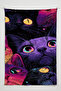Cat Wall Hanging – Pet-Themed, High-Quality Fabric, Tapestry Wall Carpet - 2