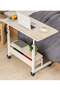Adjustable Side Bed Table Mobile Laptop Desk Cart - 3