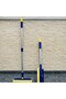 Double Sided Glass Cleaning Brush Mop Telescopic Handle Glass Wiper Squeegee 180 Degree Rotating Head - 7