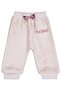 Bell Bow Meow Embroidered 6-18 Months Sweatpants - Beige 18-24 Months