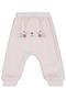 Bell Bow Meow Embroidered 6-18 Months Sweatpants - Beige 18-24 Months - 2