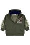 Little Fossil Printed Cardigan for 2-5 Years - Khaki - 3