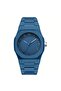 Elegant and Minimalist Arabic Numerals Matte Blue Aura Watch for Men and Women - 3