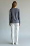 Women's Knitted Long Sleeve Round Neck T-Shirt - 6