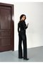 Women's High Waist Faded Effect Vintage Belted, Waist Tassel Hem Tassel Palazzo Jeans - 8