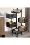 Storage Rack | 5-Layer Revolving Vegetable Kitchen Rack | Square Multipurpose Stora