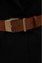 Antique Buckle Suede Belt Dress Belt Coat Belt Shirt Belt Waist Belt - 3