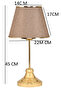 Lamp Shade for Table Lights --2 Pieces-- Metal Base Lighting Lamp with Fabric Head - 5