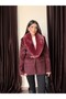 Women's Premium Jacket with Belted Detachable Fur Collar - 4