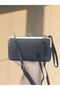Women's Black Scholarship Clip Bag Wallet with 7 Card Holders and Phone Compartment, a Quality Soft Leather - 3